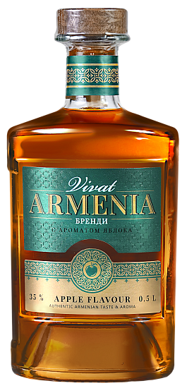 Brandy: Brandy "Vivat Armenia" with apple flavor
